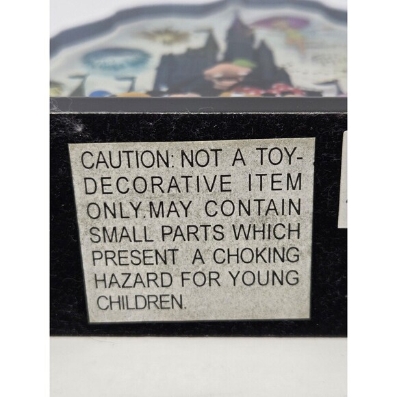 DISNEY PARKS WALT DISNEY WORLD ACRYLIC LUCITE STANDING CLOCK CASTLE FIREWORKS - Picture 10 of 12